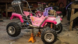 Princess Jeep Custom Exhaust and Chain Guards [upl. by Denoting653]