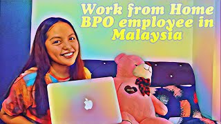 A day in the life of a WFH Call Center Agent in Malaysia  Filipino Expat in Malaysia [upl. by Aisena]