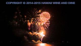 20142015 Waikiki New Years Eve Fireworks Finale 1080P HD Audio [upl. by Bella901]