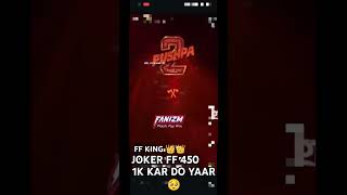 PLEASE 1 SUBSCRIBE JOKER FF 1K KAR DO YAAR 🥺freefiregamekhela pleasesubscribe indiangamingleague [upl. by Carina157]