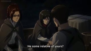 Levi and Mikasa talk about the Ackerman family English Sub AOT Season 3 [upl. by Lori]