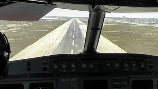 Cyprus A320232 Cockpit Landing at Larnaca  CYP7637 from Skiathos [upl. by Negah]