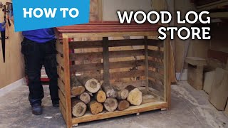 How To Build A Wood Log Store [upl. by Macmillan]