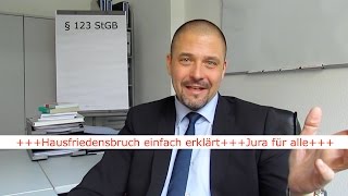 Hausfriedensbruch einfach erklärt jurafüralle [upl. by Aneehsar919]