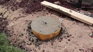 DIY Concrete Footings for a Backyard Pergola [upl. by Annoek]