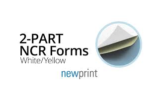 2 Part NCR Carbonless Forms  Newprint [upl. by Ramej]