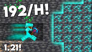 DIVE MINING How To Find Diamonds With Water In Minecraft 121 13 [upl. by Lucas]