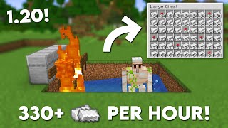 Minecraft 120 Easy IRON Farm Tutorial  330 Per Hour [upl. by Ayidan940]