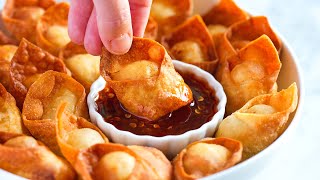 Easy Homemade Crab Rangoon Recipe [upl. by Pamella826]