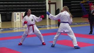 María Torres 0  0 Tita Keinanen  Final Kumite Femenino KarateLaPalma [upl. by Areik]