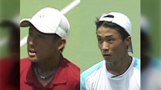 全日本ジュニアテニス選手権11 U18 準々決勝 中島佑介 VS 栗林聡真 [upl. by Aerdnwahs]