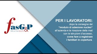 Come registrare i familiari nellarea riservata FasGampP  Guida per i lavoratori associati [upl. by Nevak519]