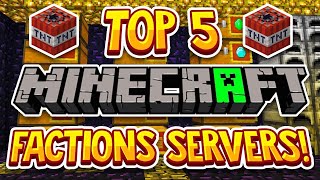 TOP 5 NEW FACTIONS SERVERS IN 2023 BEST Minecraft Factions Servers In 2024 Java amp MCPE [upl. by Naujud802]