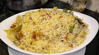 ZAFRANI BIRYANI Hyderabadi recipe easy and tasty 🤤share like comment subscribe asmas pakwaan [upl. by Serra]