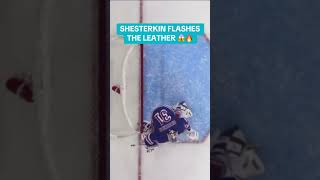 IGOR SHESTERKIN FLASHES THE LEATHER 😱🔥 hockey nhl nhlhockey goaliesaves goalie goalies [upl. by Terti797]