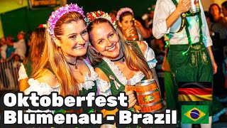 Oktoberfest Blumenau  The 2nd largest in the World 🇧🇷 ❤️🇩🇪 [upl. by Adey]