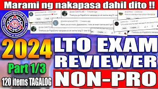 LTO EXAM REVIEWER 2024 FOR NON PROFESSIONAL DRIVERS LICENSE PART 1 [upl. by Enyad93]