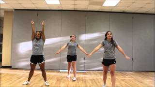 Wofford College Cheerleading DVD Material Part 2 [upl. by Leidba]