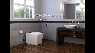 Installation  NUMI Intelligent Toilet  KOHLER [upl. by Hawker]