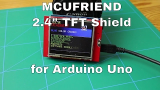 24quot MCUFRIEND TFT Shield for Arduino UNO R3  From ICStationcom [upl. by Erund]