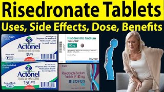 Risedronate sodium 150 mg 35 mg Uses in hindi  Actonel 35 mg for osteoporosis  Uses Side Effect [upl. by Aihsot]