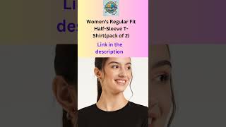 Womens Regular Fit HalfSleeve TShirtpack of 2 [upl. by Ahnavas]