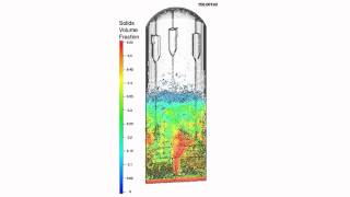 CFD Simulation in CPFD Barracuda of a Fluidized Bed Gasifier [upl. by Ruben561]