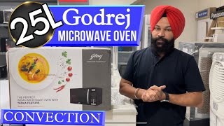 Godrej Microwave oven Demo  Convection 25 Litter GME 725 CF2 PZ Uses and Function [upl. by Eisler]