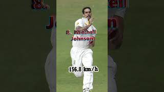 Top 10 Speedsters of Cricket  Fastest Balls Ever Bowled shorts top10 cricket [upl. by Megen713]