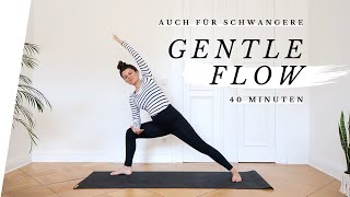 Yoga Ganzkörper Flow  Sanft kräftigen dehnen amp entspannen  Yoga in der Schwangerschaft  40 Min [upl. by Ahseram809]