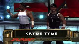 WWE Smackdown Vs Raw 2007 Xbox 360 Cryme Tyme Shad Gaspard amp JTG CAW Texture Bake Showcase [upl. by Icnarf]