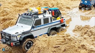 RC CRAWLER 6x6 RESCUE and BOAT KIDNAPPING [upl. by Gnni988]