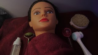 SPA FACIAL ASMR 🧖🧴💤 on a fake person  mannequin [upl. by Akel]