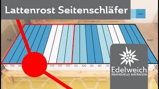 Lattenrost einstellen für Seitenschläfer [upl. by Nniuq842]