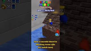 Super Mario 64 Sonic EDITION  Course 111 WetDryWorld NoShockingArrowLifts [upl. by Lirbaj]