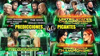 Predicciones Picantes  WrestleMania 40 [upl. by Garson420]