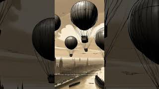 The quotBarrage Balloonsquot Over LondonTo deter lowflying enemy aircraft during WWII facts history [upl. by Adnauqahs]