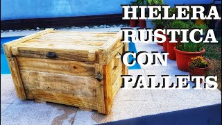 Hielera Conservadora en madera de Pallets [upl. by Luapsemaj96]