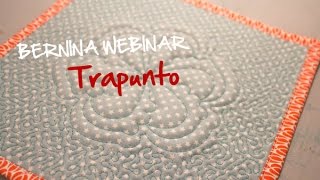 BERNINA Webinar Lav din egen Trapunto [upl. by Moyna618]