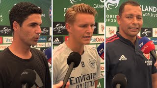 Mikel Arteta Martin Odegaard and Gilberto Silva TALK about Arsenals TRANSFER window [upl. by Starbuck933]