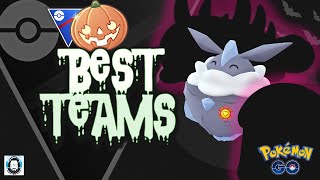 TOP TEAMS IN THE HALLOWEEN CUP  Pokemon GO PvP [upl. by Nesral]