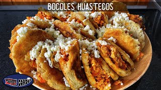 Bocoles huastecos de huevo con chorizo también les dicen gorditas PorqueGordos [upl. by Arolf]