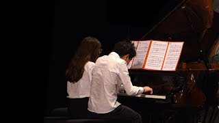 Schubert Marche Militaire Op 51 No 1  Carla amp Mathys  Théâtre de Fontainebleau le 16052018 [upl. by Airpal]