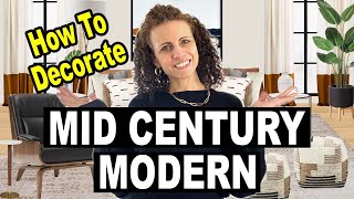 Mid Century Modern Style Interior Design  How To Decorate Mid Century Modern In 2024 [upl. by Enimzzaj]