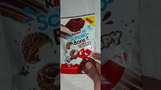 New kinder schoko bons crispy chocolate shortsvideo [upl. by Attiuqahs]