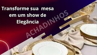 Transforme sua Mesa em um Show de Elegância shopee achadinhos achadinhosdashopee mesaposta [upl. by Trinity]