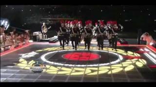 Superbowl 2012 Halftime Show Drumline [upl. by Ojeitak437]