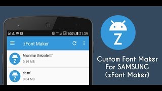 Custom Font Maker For SAMSUNGzFont Maker Support 506070 [upl. by Luy383]