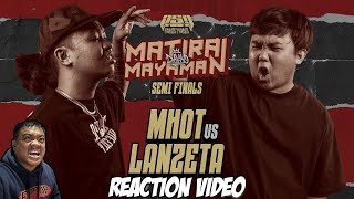 MHOT vs LANZETA  Reaction Video  Tito Shernan NAPAKALAKAS NA LABAN TO [upl. by Slade458]