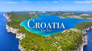 Top 10 Places To Visit in Croatia  Travel Guide [upl. by Znerol]